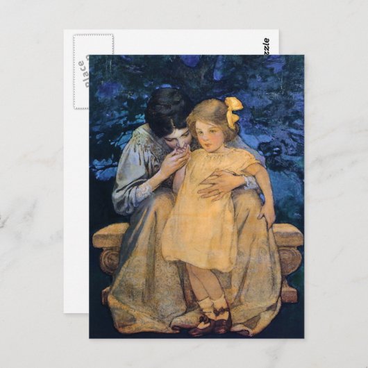 Mutter und Kind-1908 Postkarte (Vorne/Hinten)