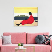 Mutter und Kind 1991 Leinwanddruck (Insitu (Wohnzimmer))