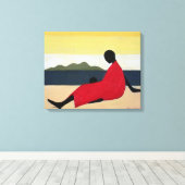 Mutter und Kind 1991 Leinwanddruck (Insitu (Holzboden))