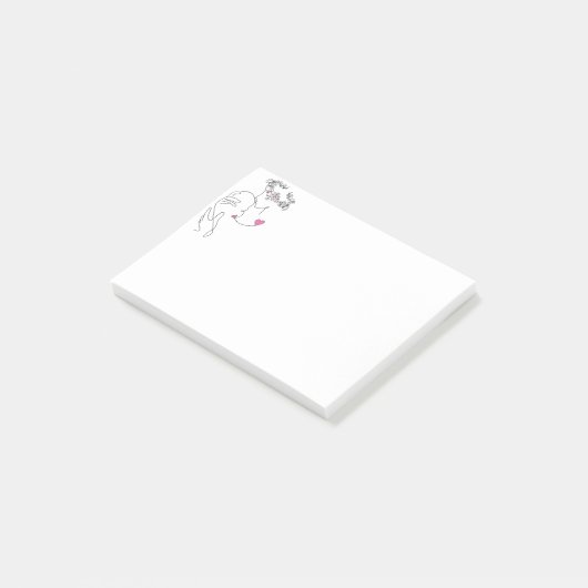 Mutter und Kind 4 x 3" Post It Notes Post-it Klebezettel (angewinkelt)
