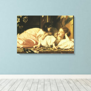 Mutter und Kind (alias Cherries) von Lord Leighton Leinwanddruck