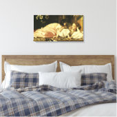Mutter und Kind (alias Cherries) von Lord Leighton Leinwanddruck (Insitu (Schlafzimmer))