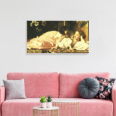 Mutter und Kind (alias Cherries) von Lord Leighton Leinwanddruck (Insitu (Wohnzimmer))