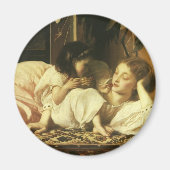 Mutter und Kind (alias Cherries) von Lord Leighton Magnet (Vorne)