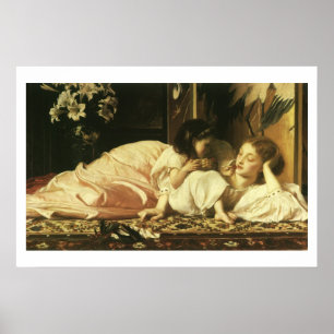 Mutter und Kind (alias Cherries) von Lord Leighton Poster
