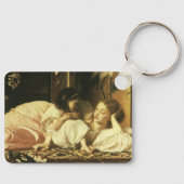 Mutter und Kind (alias Cherries) von Lord Leighton Schlüsselanhänger (Vorderseite)
