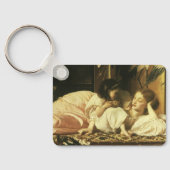 Mutter und Kind (alias Cherries) von Lord Leighton Schlüsselanhänger (Rückseite)
