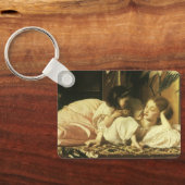 Mutter und Kind (alias Cherries) von Lord Leighton Schlüsselanhänger (Rückseite)