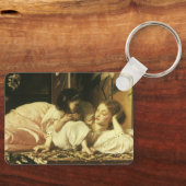 Mutter und Kind (alias Cherries) von Lord Leighton Schlüsselanhänger (Vorderseite)