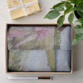 Mutter und Kind am Fluss mit wilden Rose Seidenpapier (Geschenk)