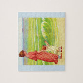 Mutter und Kind am Strand Puzzle (Vertikal)