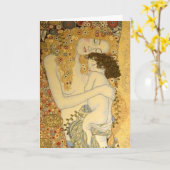 Mutter und Kind am Tag der Mutter Karte (Gelbe Blume)