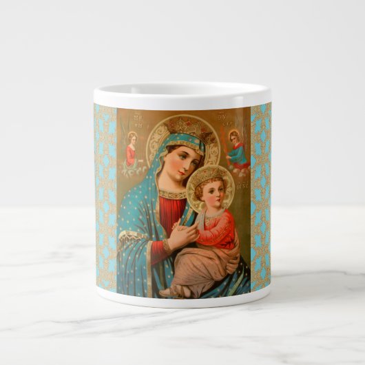 Mutter und Kind Antike orthodoxe Tasse (Vorderseite)
