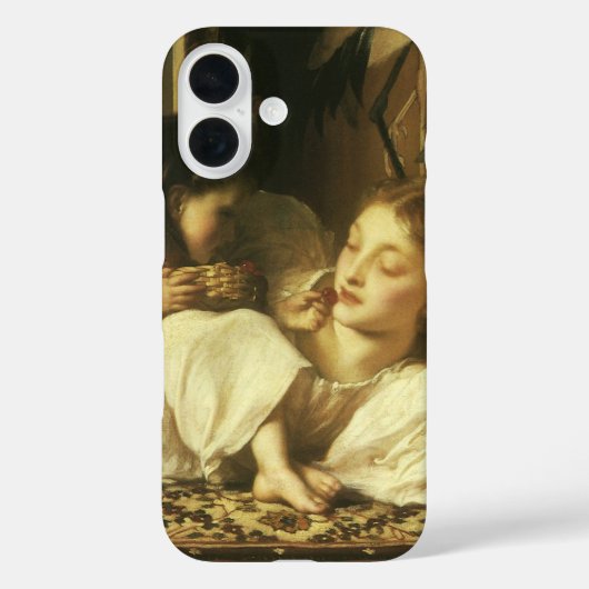 Mutter und Kind (auch Kirschen) von Lord Leighton Case-Mate iPhone Hülle (Rückseite)