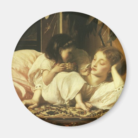 Mutter und Kind (auch Kirschen) von Lord Leighton Magnet (Vorne)