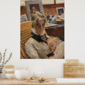 Mutter und Kind, Carl Larsson Poster (Küche)