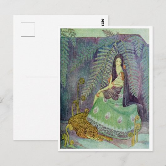 Mutter und Kind Dorothy Lathrop Postkarte (Vorne/Hinten)