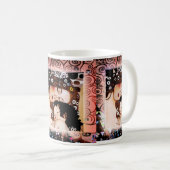 Mutter und Kind durch Collage Gustav Klimt Kaffeetasse (VorderseiteRechts)