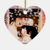 Mutter und Kind durch Collage Gustav Klimt Keramik Ornament (Vorne)