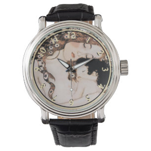 Mutter und Kind durch Gustav Klimt Armbanduhr