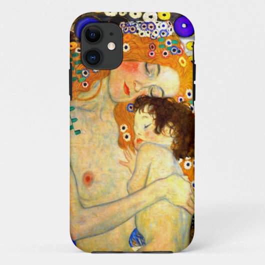 Mutter und Kind durch Kunst Nouveau Gustav Klimt Case-Mate iPhone Hülle (Rückseite)
