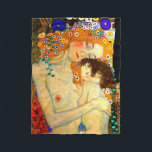 Mutter und Kind durch Kunst Nouveau Gustav Klimt Fleecedecke<br><div class="desc">Mutter und Kind - Detail vom drei Alter der Frau,  der populären Malerei vom österreichischen Symbolist u. des Kunst nouveau Künstlers Gustav Klimt ab 1905.  Fleecedecke der feinen Kunst.</div>