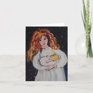 Mutter und Kind Feiertagskarte