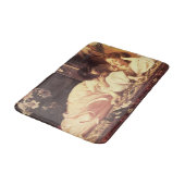 Mutter und Kind (Frau und Tochter) Badematte (Schrägansicht)