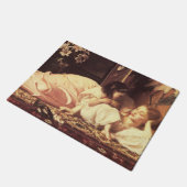 Mutter und Kind (Frau und Tochter) Fußmatte (Schrägansicht)