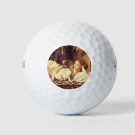 Mutter und Kind (Frau und Tochter) Golfball
