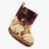 Mutter und Kind (Frau und Tochter) Großer Weihnachtsstrumpf (Vorderansicht (hängend))