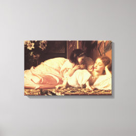 Mutter und Kind (Frau und Tochter) Leinwanddruck