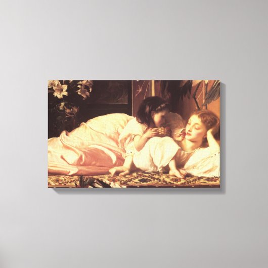 Mutter und Kind (Frau und Tochter) Leinwanddruck (Vorderseite)