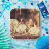 Mutter und Kind (Frau und Tochter) Pappteller (Party)