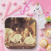 Mutter und Kind (Frau und Tochter) Pappteller (Party)