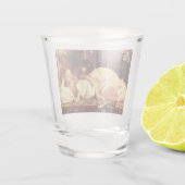 Mutter und Kind (Frau und Tochter) Schnapsglas (Rückseite)