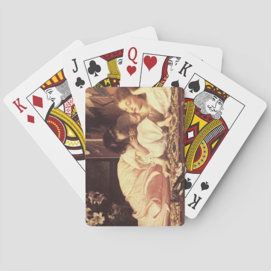 Mutter und Kind (Frau und Tochter) Spielkarten (Rückseite)