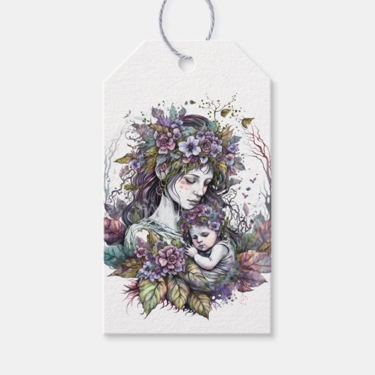 Mütter und Kind Geschenkanhänger (Vorderseite)