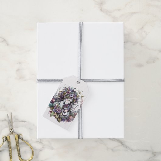 Mütter und Kind Geschenkanhänger (Mit Garn)