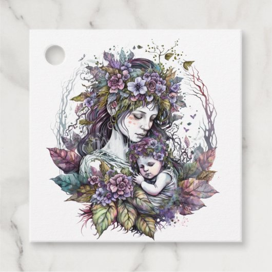 Mütter und Kind Geschenkanhänger (Vorderseite)