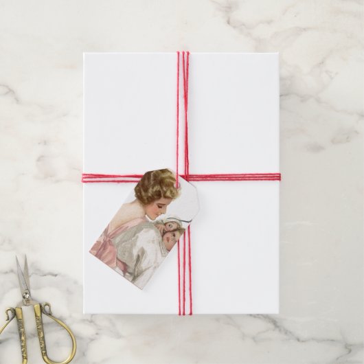 Mutter und Kind Geschenkanhänger (Mit Garn)