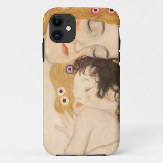 Mutter und Kind Gustav Klimt Case-Mate iPhone Hülle (Rückseite)
