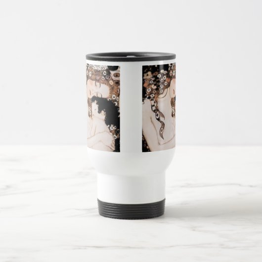 Mutter und Kind Gustav Klimt Reisebecher (Mittel)