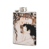 Mutter und Kind Gustave Klimt Flachmann (Links)