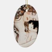 Mutter und Kind Gustave Klimt Keramik Ornament (Rechts)