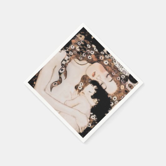 Mutter und Kind Gustave Klimt Serviette (Ecke)