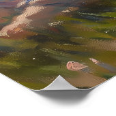 Mutter und Kind in Sunlit Meadow - Impressionistin Poster (Ecke)