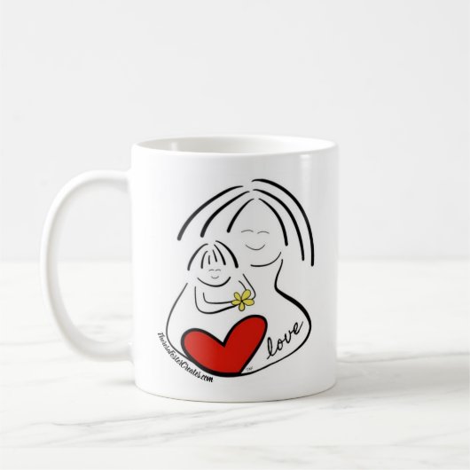 Mutter und Kind Kaffeetasse (Links)
