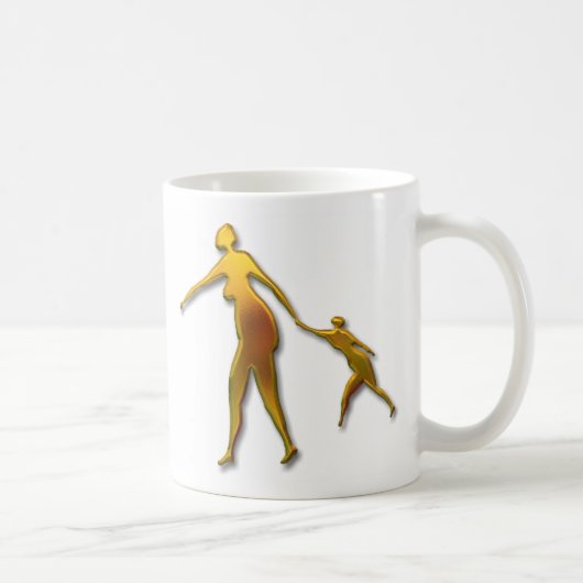Mutter und Kind Kaffeetasse (Rechts)