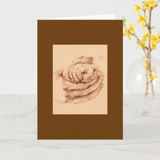 Mutter und Kind Karte (Gelbe Blume)